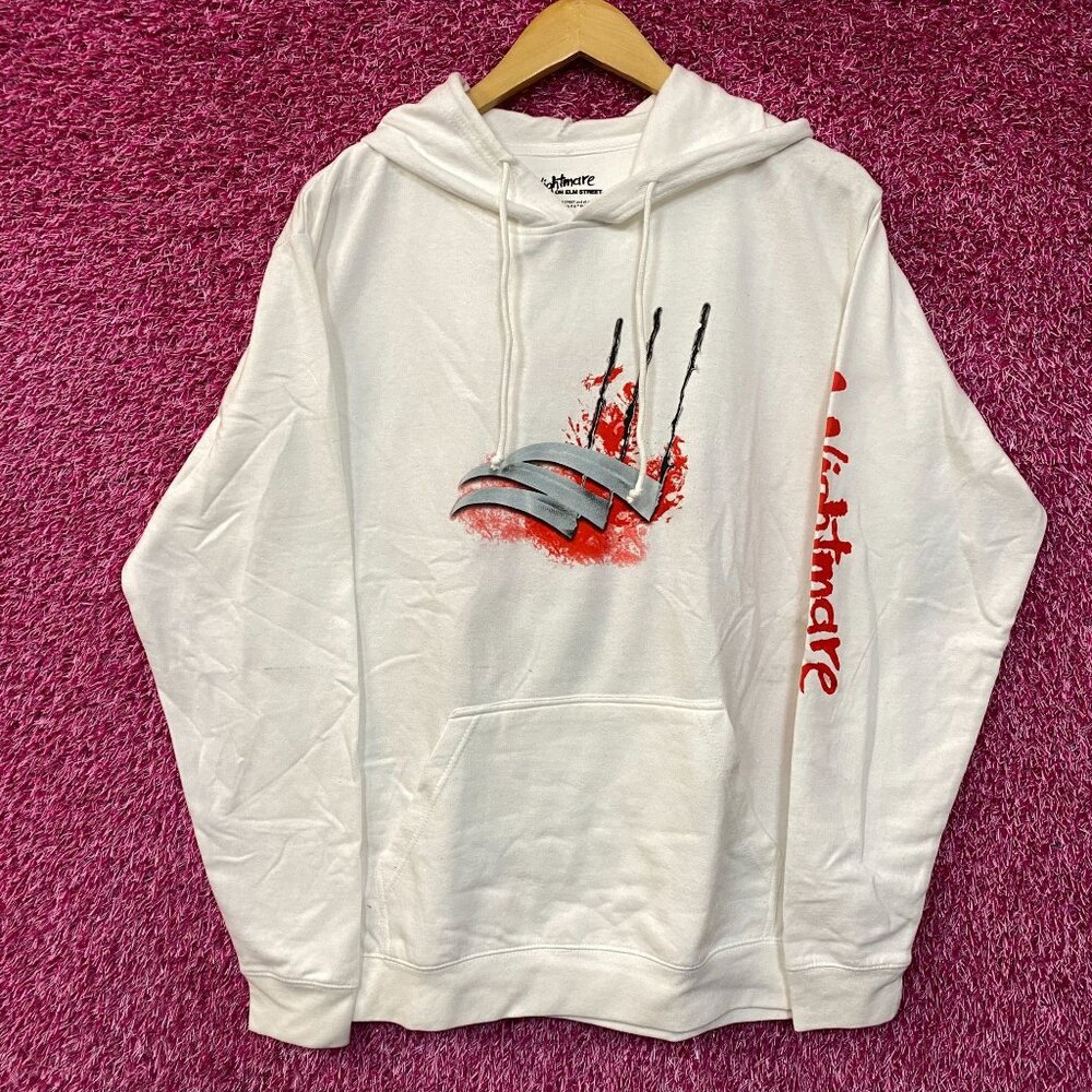 A Nightmare On Elm Street Freddy Krueger Book Cover Horror Hoodie Large